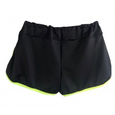 SHORTS MANIACS ANDRÉ BARAN - PRETO E VERDE NEON